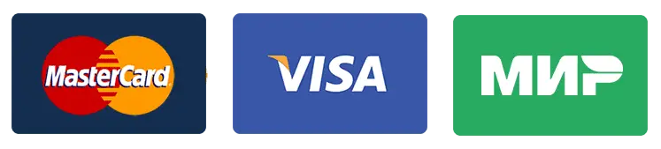 Visa, Master card, Mir